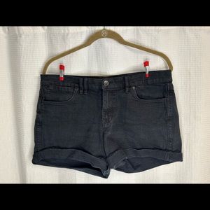 Madewell Denim Shorts, Black, Size 30